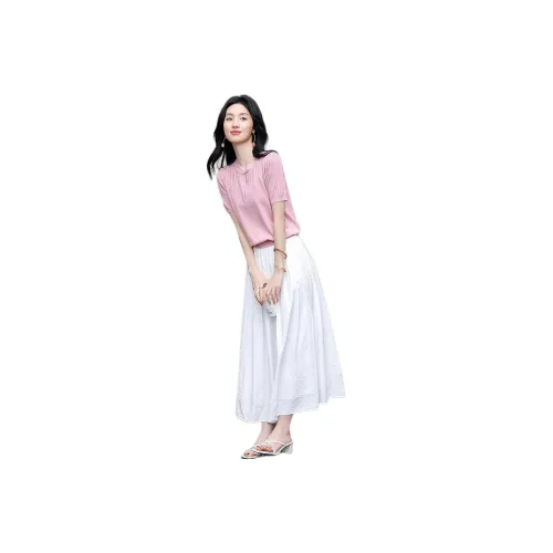 【dme】 Knitwear Women's Leather Pink
