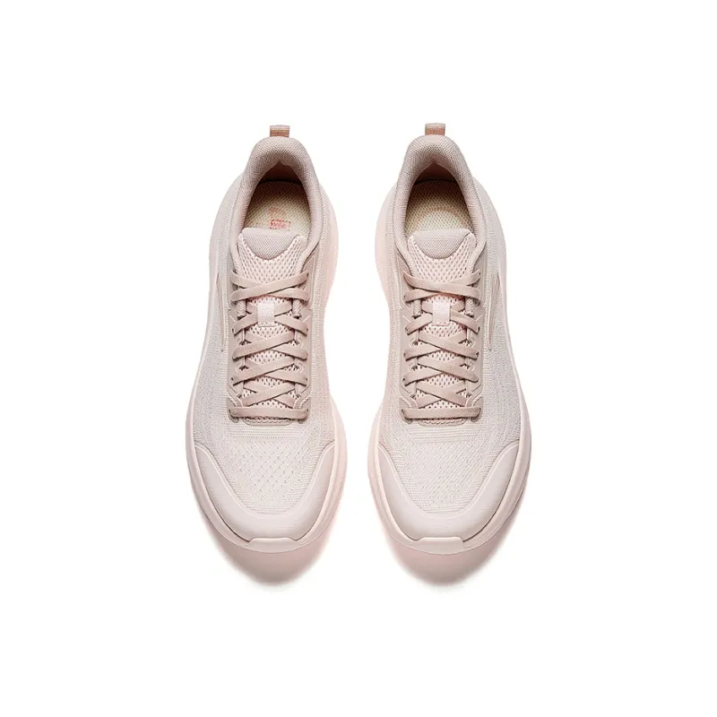 Anta Running Collection Anti Slip Wear Resistant Low Top Casual Running Shoes Women's Pink-2