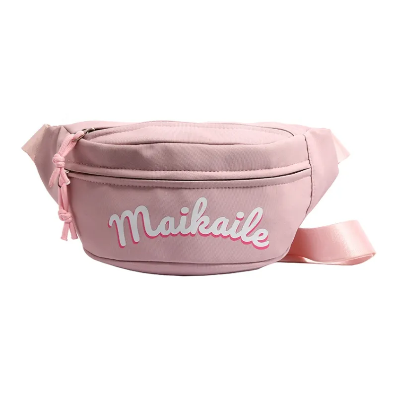 Yalu Nylon Sling Bag, Crossbody Bag, Fanny Pack Unisex White/Black/Red/Pink-18