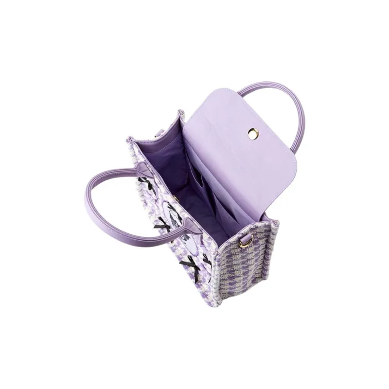 Sanrio Kuromi Collaboration PU One Shoulder Handbag Mini Women's Purple-3