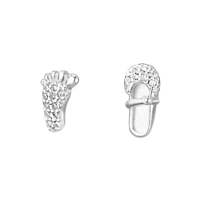 AAJF S999 Fine Silver Stud Earrings Women's-0