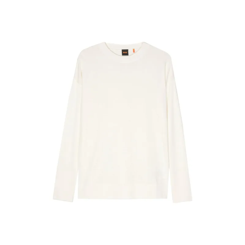 HUGO BOSS Logo rubberised Fine knit Jumper-0
