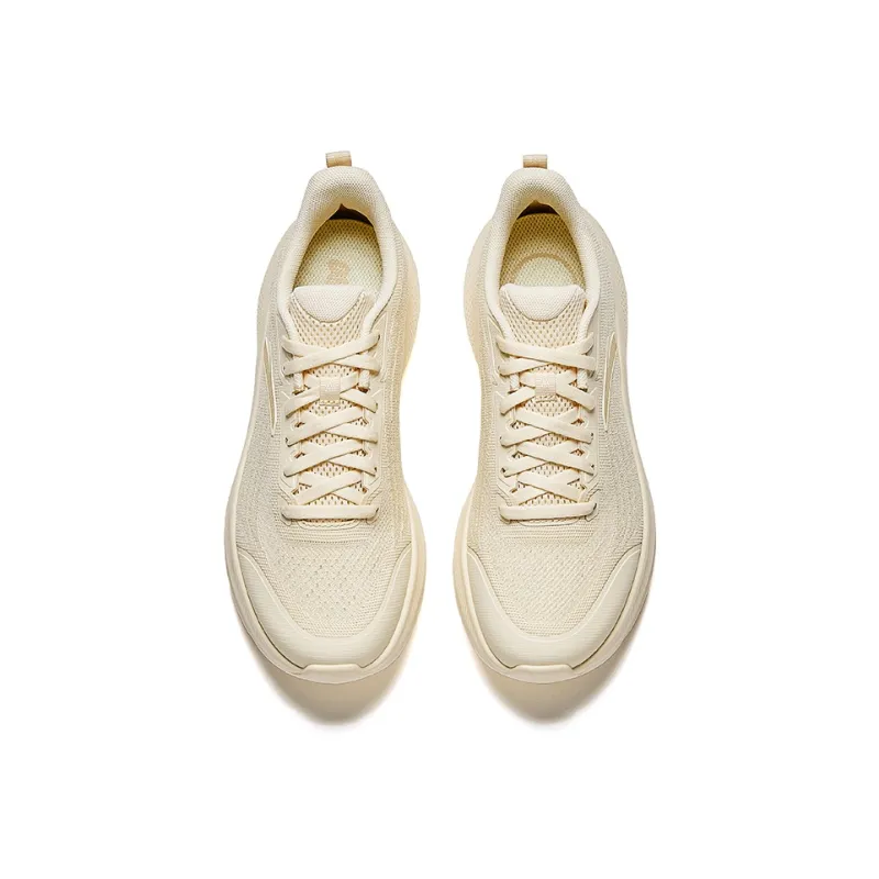 Anta Running Collection Anti Slip Wear Resistant Low Top Casual Running Shoes Women's Beige-2
