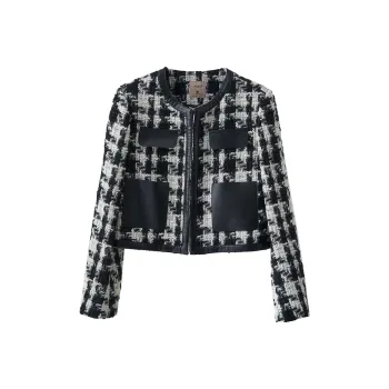 AMII Jackets & Coats Women's Black White Plaid