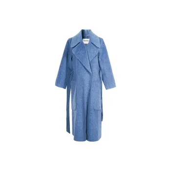 MISSSHINE Coats Women's Blue