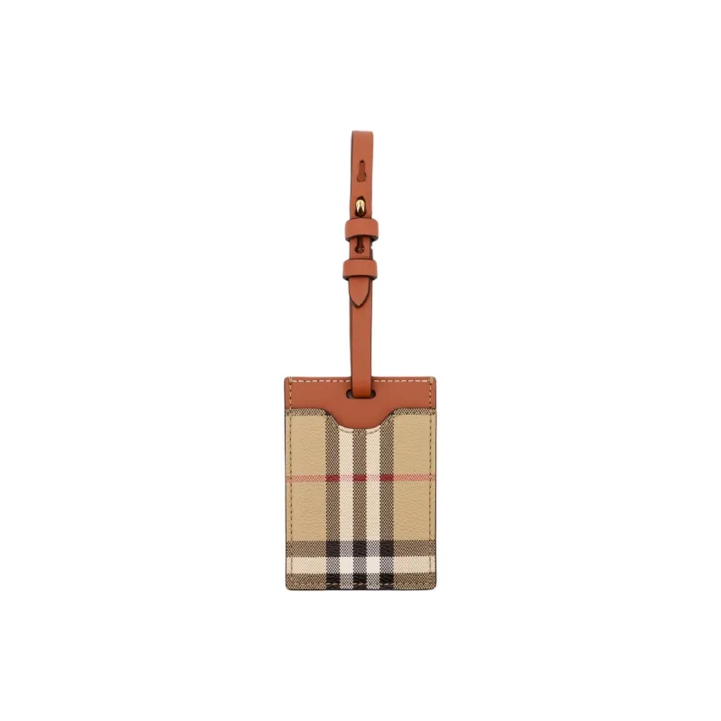 Burberry Calfskin Shoulder Straps Unisex Brown-0