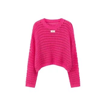 CHUU Knitwear Women's Dark Rose Red