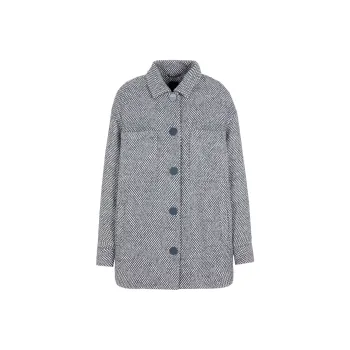 ARMANI EXCHANGE Coats Women's Blue Gray