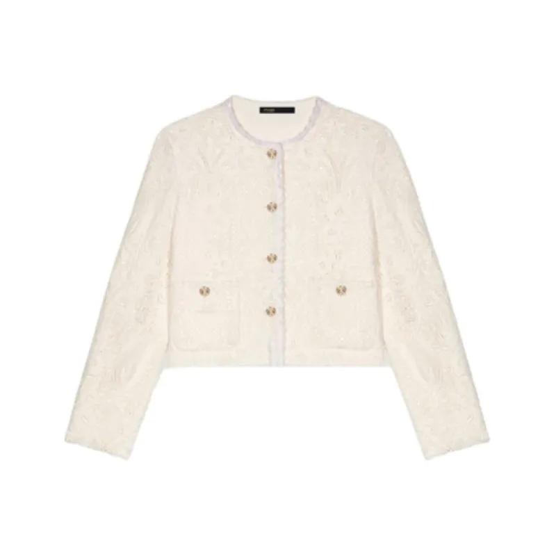 Maje Guipure lace Jacket-0