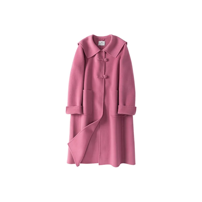 XIANGYING Coats Women's Plum Red-0