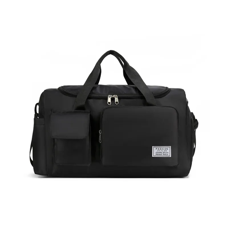 Yalu Nylon One Shoulder Travel Bag Unisex Black/Gray/Purple/Cyan/Sky Blue-0