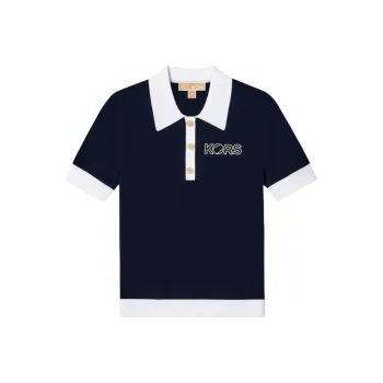 MICHAEL KORS Polo Shirt Women's Navy Blue
