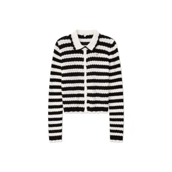 Tommy Hilfiger Knitwear Women's Black White Stripes