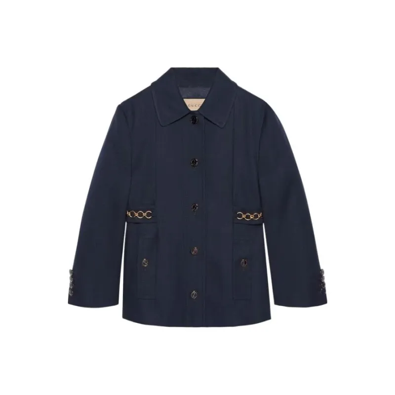 GUCCI Chain detail Button up Jacket-0