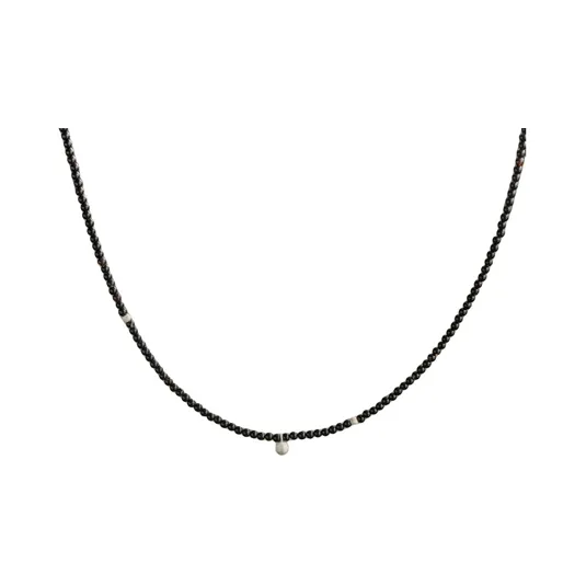 OLIO E ACETO 925 Sterling Silver Necklaces Unisex Black/Fuchsia-0