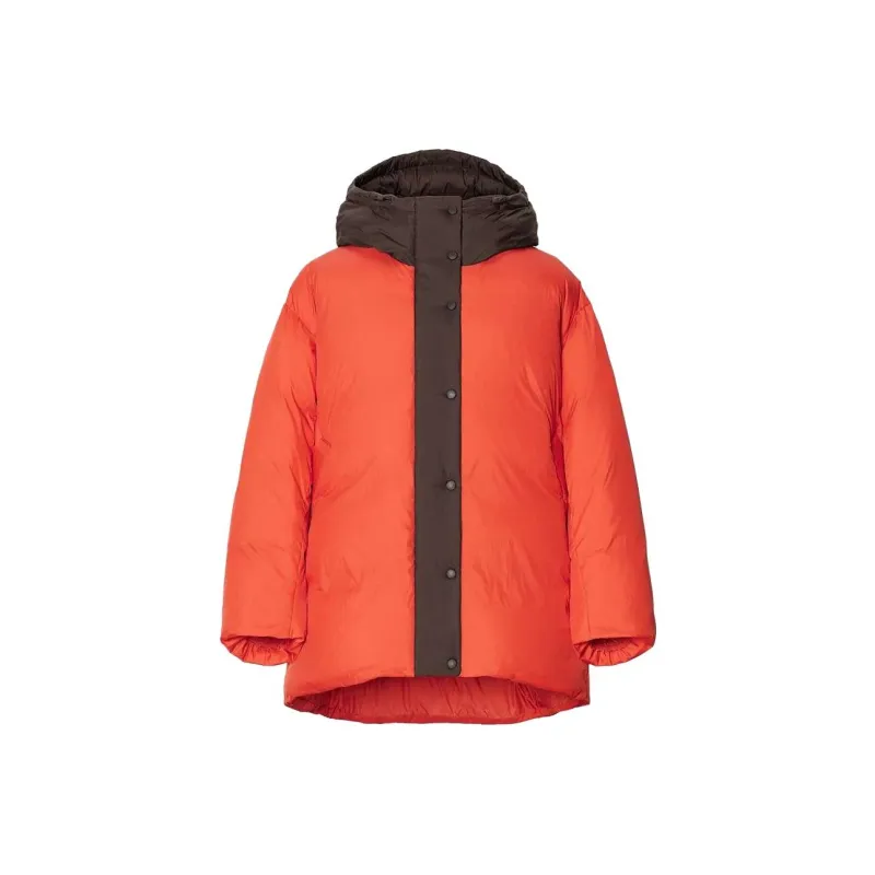 UNIQLO Down Jacket Women's Dark Orange-0