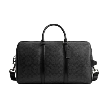 COACH Artificial Leather Travel Bag Women's Black