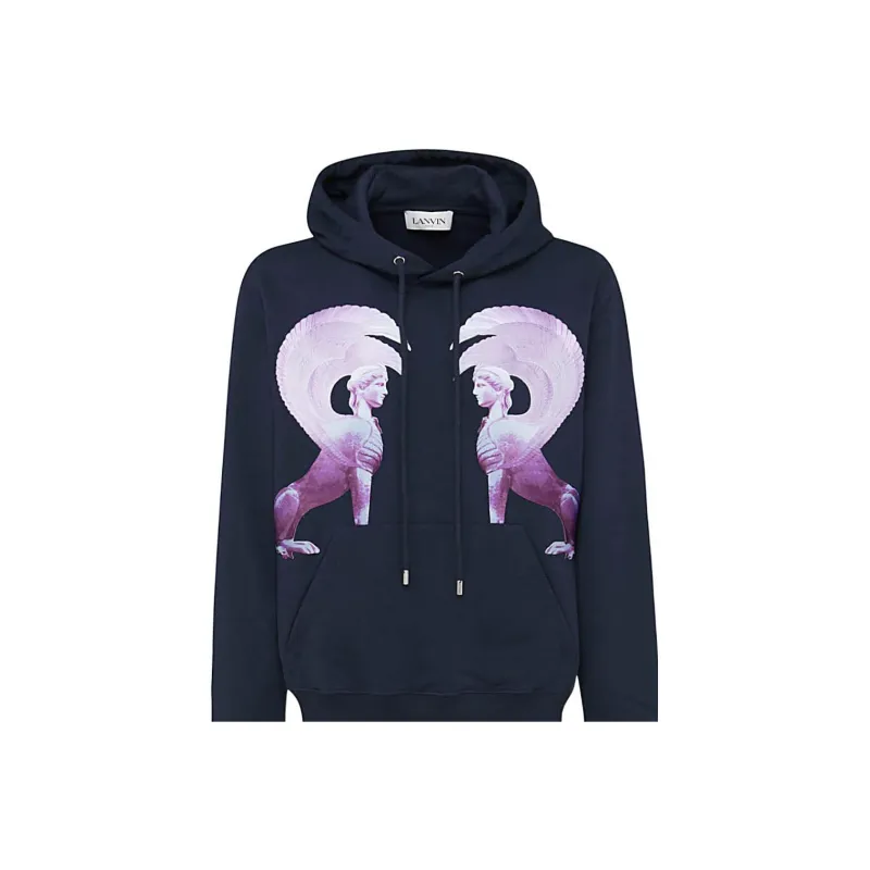 Lanvin Sweatshirts Men Blue-2