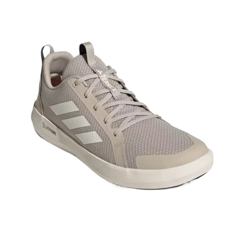 Adidas Terrex Boat Breathable Low Top Hiking Shoes Unisex White Brown-2