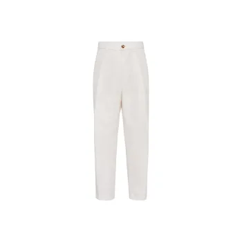 Brunello Cucinelli Straight leg Cotton Trousers