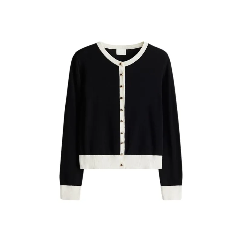 H&M Knitwear Women's Black/Cream-0