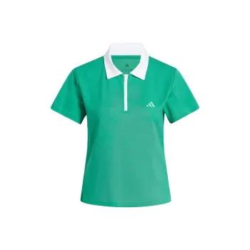 Adidas Free Shipping With AdiClub Summer Prep Zip Polo Shirt