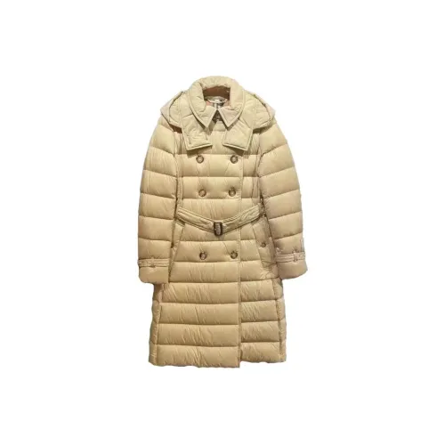 Burberry Arniston Hooded Puffer Long Down Jacket Honey
