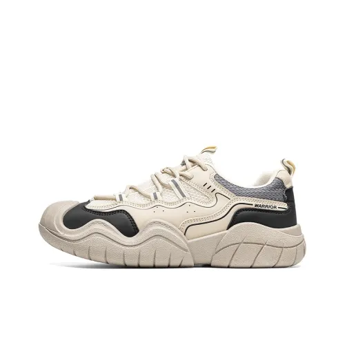 Warrior Slip Resistant Coverage Rebound Low Top Hiking Shoes Men's Light Khaki Black Gray