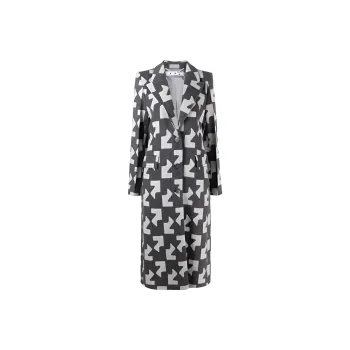 OFF-WHITE Geometric Pattern Overcoat