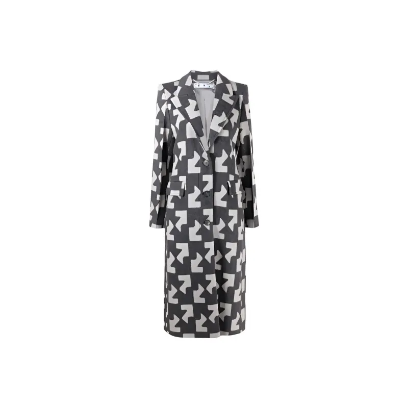 OFF-WHITE Geometric Pattern Overcoat-0