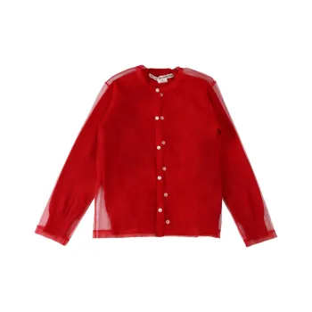 COMME DES GARCONS SHIRT Slim Fit Long Sleeves Blouse Red/Red