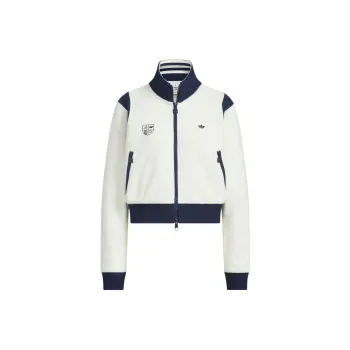Adidas Originals RETROTRACK TOP SPORTY CLUB Jackets Coats Women's Jade White