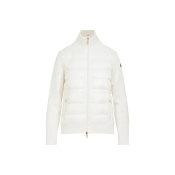 Moncler Tricot Zip Up Padded Jacket