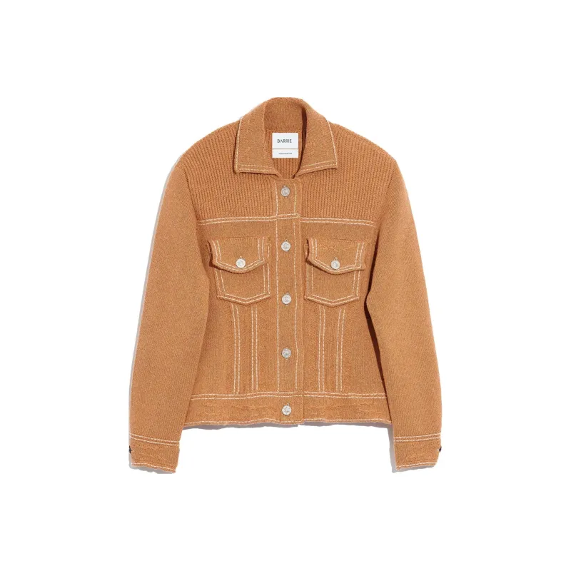 Barrie Fitted Cashmere-blend Cardigan-0