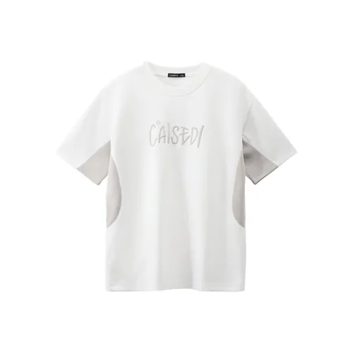 CAISEDI T Shirts Men White