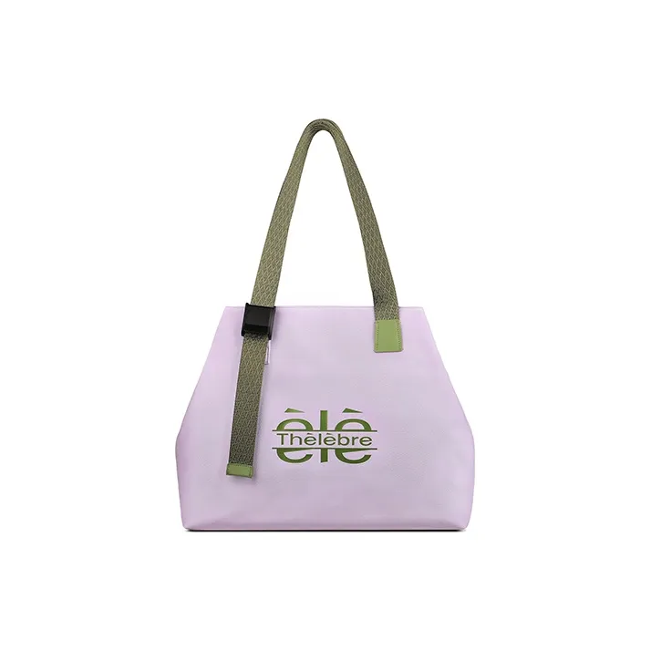 Thereble Fabric Shoulder Bag Large Size Women's Multicolor-5