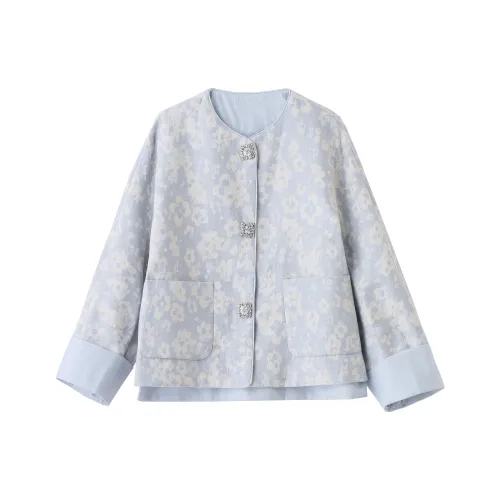 Yi Mengyuan Jackets & Coats Women's Blue