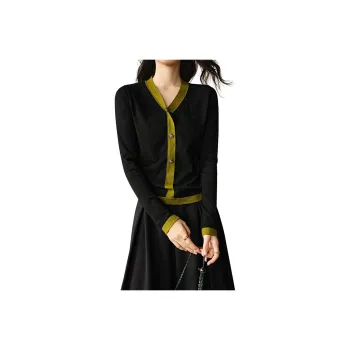 Late White Knitwear Women's Black