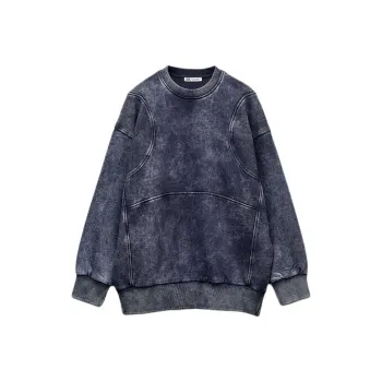 ZARA Sweatshirt Women's Blue/Indigo