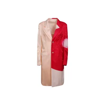 ISSEY MIYAKE Abstract-Printed Buttoned Tailored Blazer