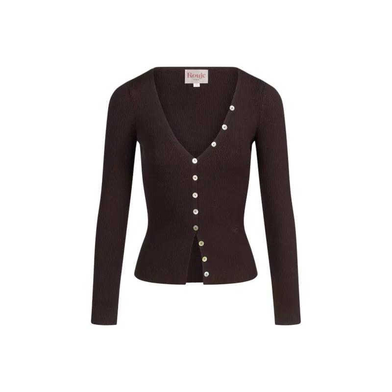 Rouje PENELOPE CARDIGAN Knitwear Women's Brown-0
