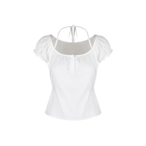 MA JOURNEE Puff Sleeve T Shirt Women's