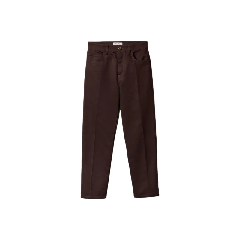 MIU MIU Casual Pants Women's Cocoa Brown-0
