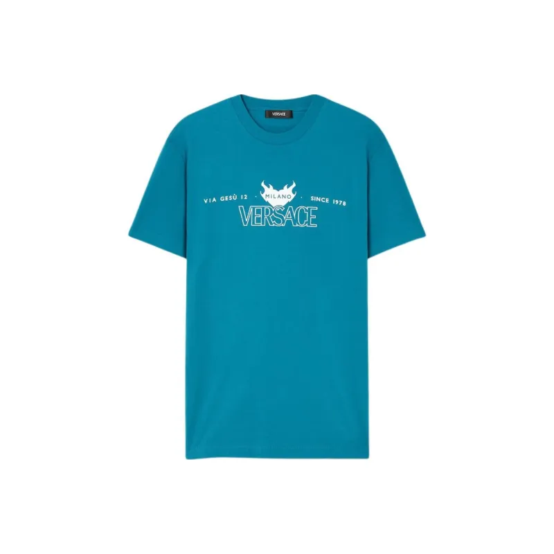 VERSACE Logo print T shirt-0