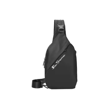 BEN SHERMAN Oxford One Shoulder Sling Bag Unisex Black