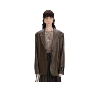 Self Who Business Suit Women's Oak Gray Brown