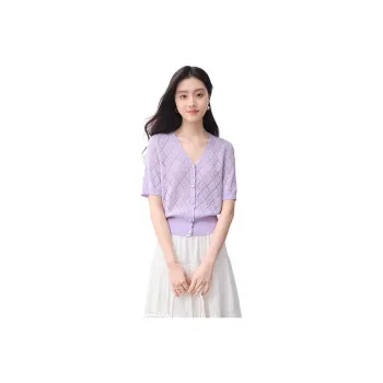 XIANGYING Knitwear Women's Light Purple