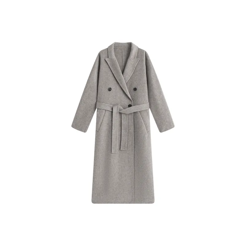 MOSIIMORII Coats Women's Light Pine Gray-0