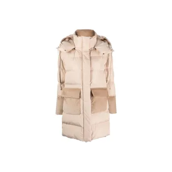 Lorena Antoniazzi Hooded Panelled Padded Coat