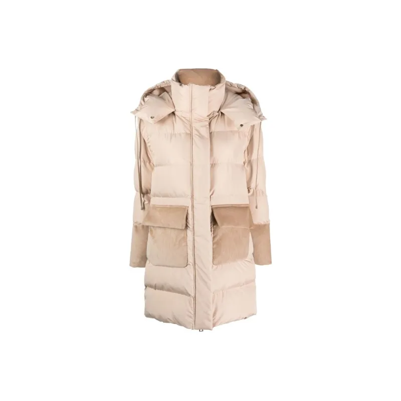 Lorena Antoniazzi Hooded Panelled Padded Coat-0